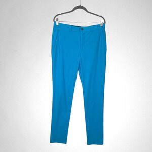 STATE‎ OF MATTER Mens Golf Pants 32x34 Blue Stretch Performance Flat Front